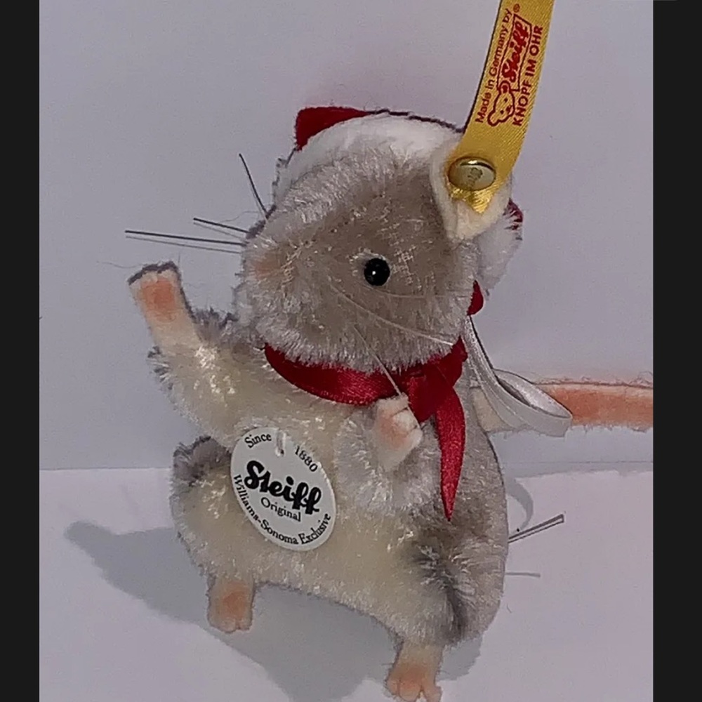 New In Package Steiff William Sonoma Exclusive Mini Maus Mohair With Ear Tag
